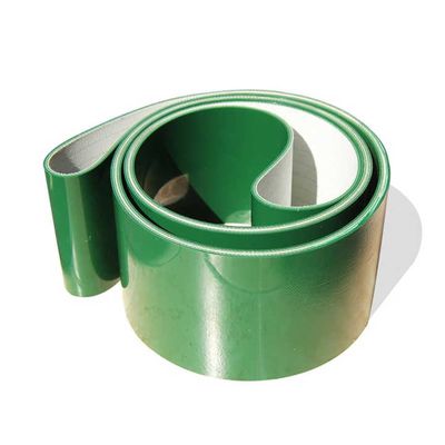 PVC-Förderband in Lebensmittelqualität, grün, hohe Kapazität, schadstofffrei